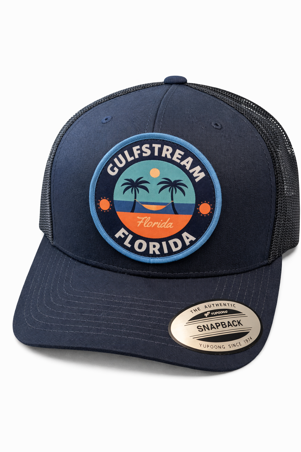 Blue on Black Gulfstream Florida Large Logo