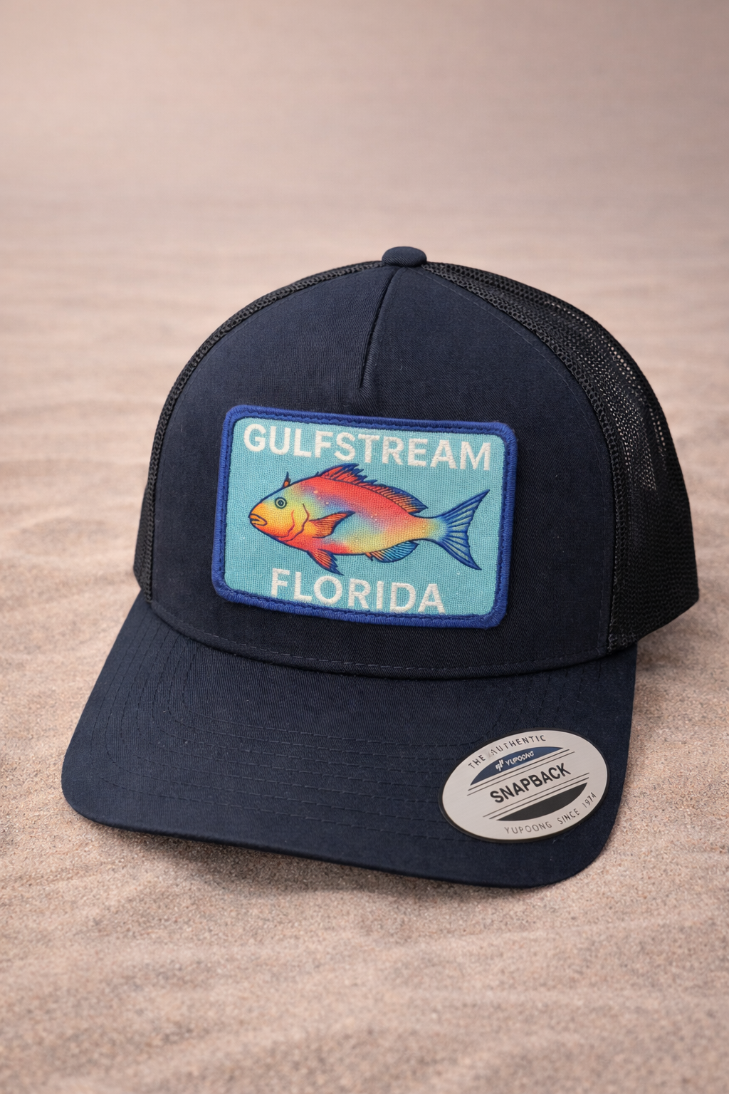 Dark Blue  on Black Parrot Fish