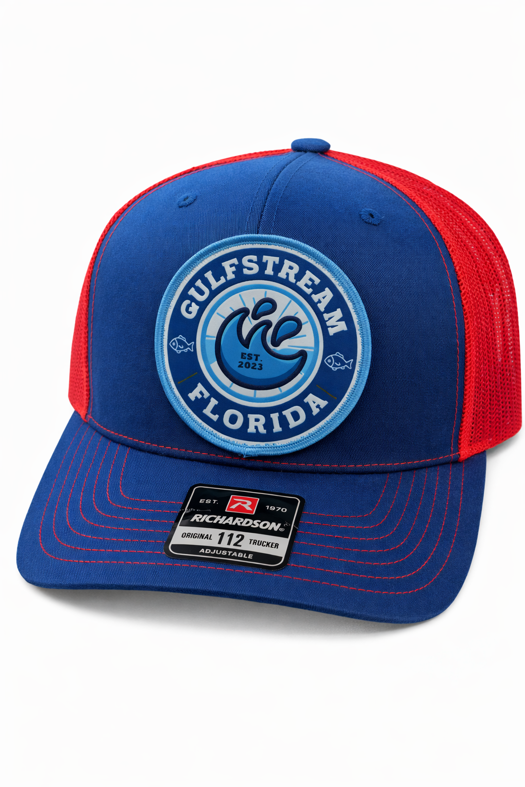 Gulfstream Florida Blue on Red Gulfstream Florida Logo