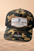 Gulfstream Apparel – Camo “CNTRY BOY” Western Wear Patch
