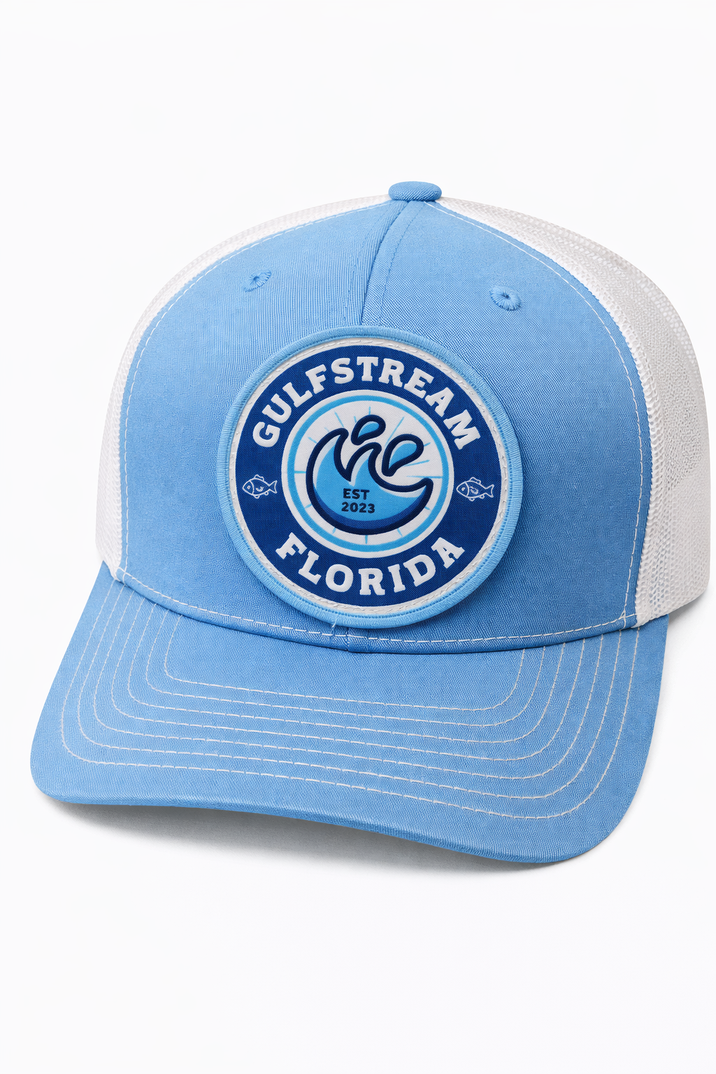 Light Blue on White Gulfstream Logo